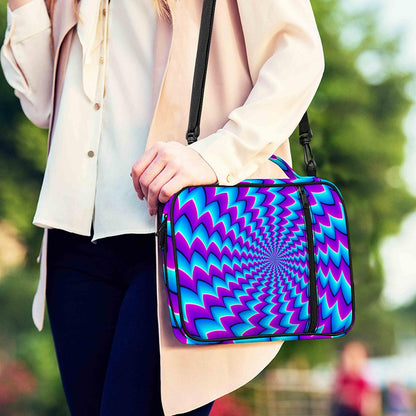 Blue Dizzy Moving Optical Illusion Shoulder Strap Bible Bag