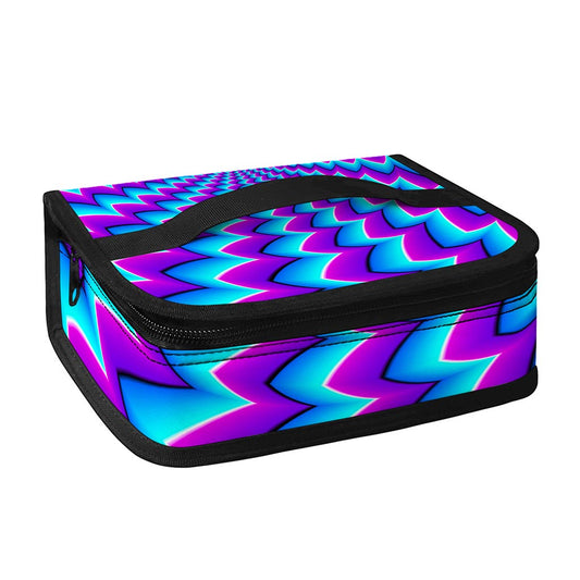 Blue Dizzy Moving Optical Illusion Small Lunch Bag