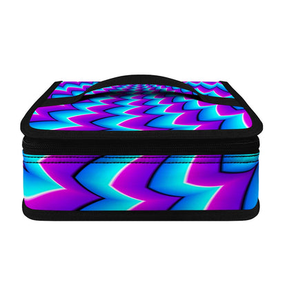 Blue Dizzy Moving Optical Illusion Small Lunch Bag