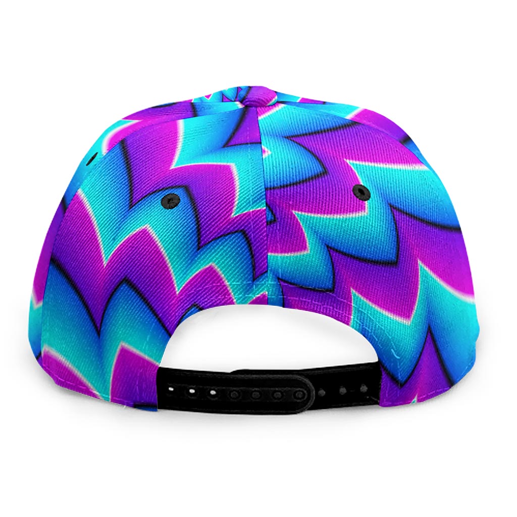 Blue Dizzy Moving Optical Illusion Snapback Cap