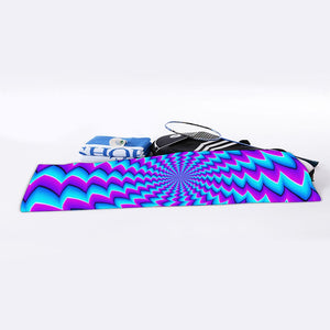 Blue Dizzy Moving Optical Illusion Sports Towel