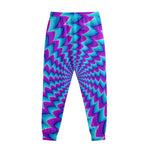 Blue Dizzy Moving Optical Illusion Sweatpants