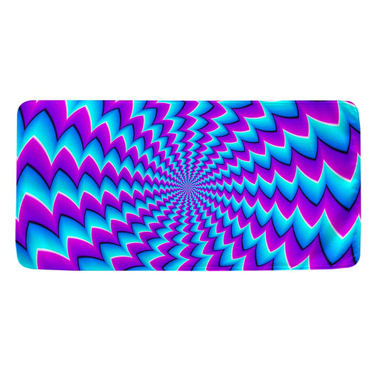 Blue Dizzy Moving Optical Illusion Towel