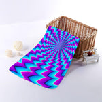 Blue Dizzy Moving Optical Illusion Towel