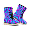 Blue Dizzy Moving Optical Illusion Winter Boots