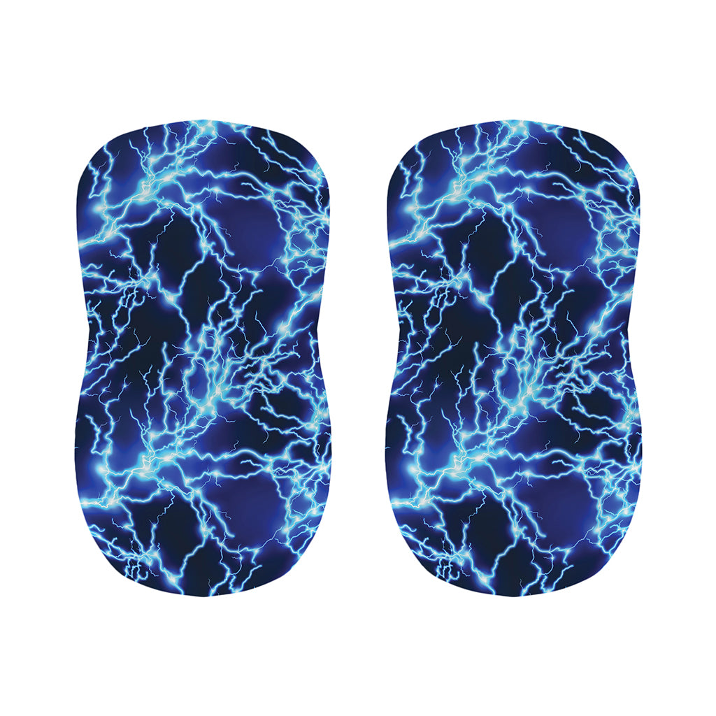 Blue Electric Lightning Print Bar Stool Covers