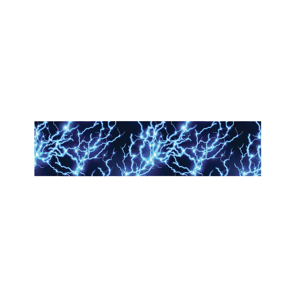 Blue Electric Lightning Print Bed Runner