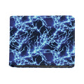 Blue Electric Lightning Print Bifold Wallet