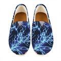 Blue Electric Lightning Print Casual Shoes
