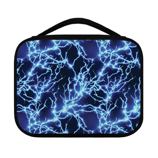 Blue Electric Lightning Print Classic Bible Case