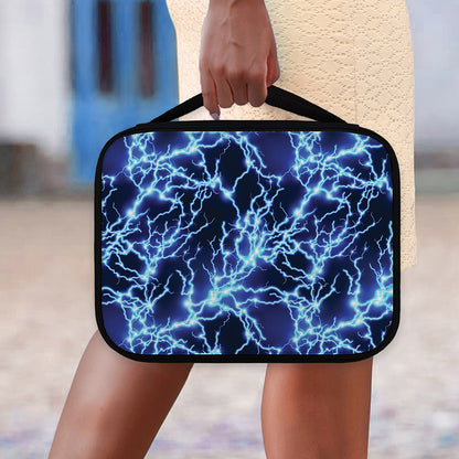 Blue Electric Lightning Print Classic Bible Case