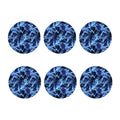 Blue Electric Lightning Print Coaster Set