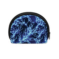 Blue Electric Lightning Print Coin Purse