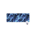 Blue Electric Lightning Print Extended Mouse Pad