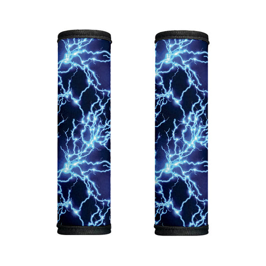 Blue Electric Lightning Print Handle Covers
