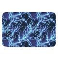 Blue Electric Lightning Print Indoor Door Mat