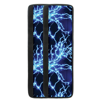 Blue Electric Lightning Print Refrigerator Handle Covers
