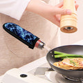 Blue Electric Lightning Print Skillet Handle Cover