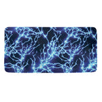 Blue Electric Lightning Print Towel