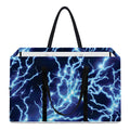 Blue Electric Lightning Print Utility Tote Bag