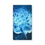 Blue Electrical Brain Activity Print Baby Crib Sheet