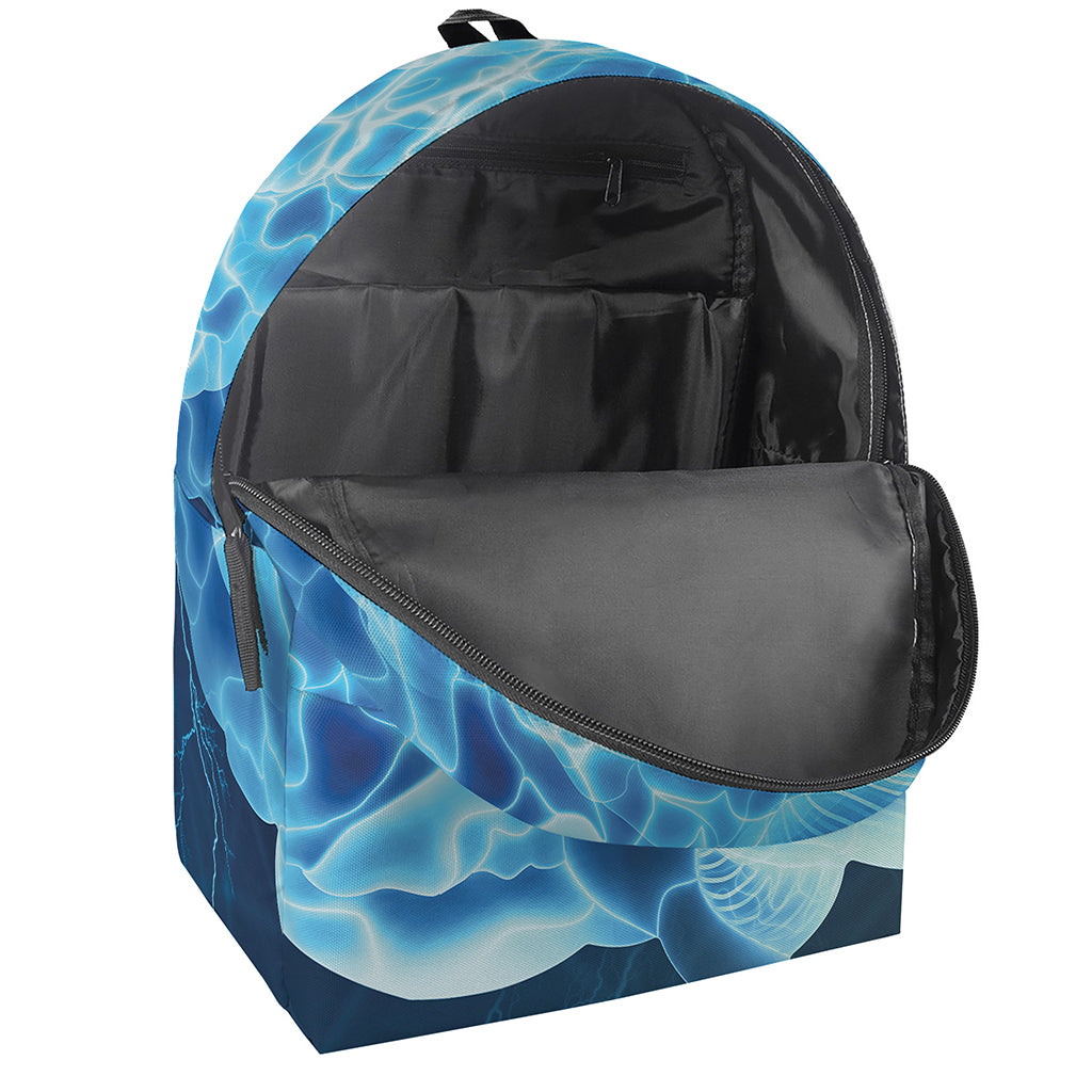 Blue Electrical Brain Activity Print Backpack