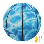 Blue Electrical Brain Activity Print Basketball