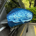 Blue Electrical Brain Activity Print Car Side Mirror Covers