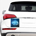 Blue Electrical Brain Activity Print Car Sticker