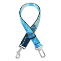 Blue Electrical Brain Activity Print Dog Seat Belt
