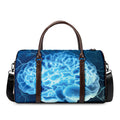 Blue Electrical Brain Activity Print Duffel Bag