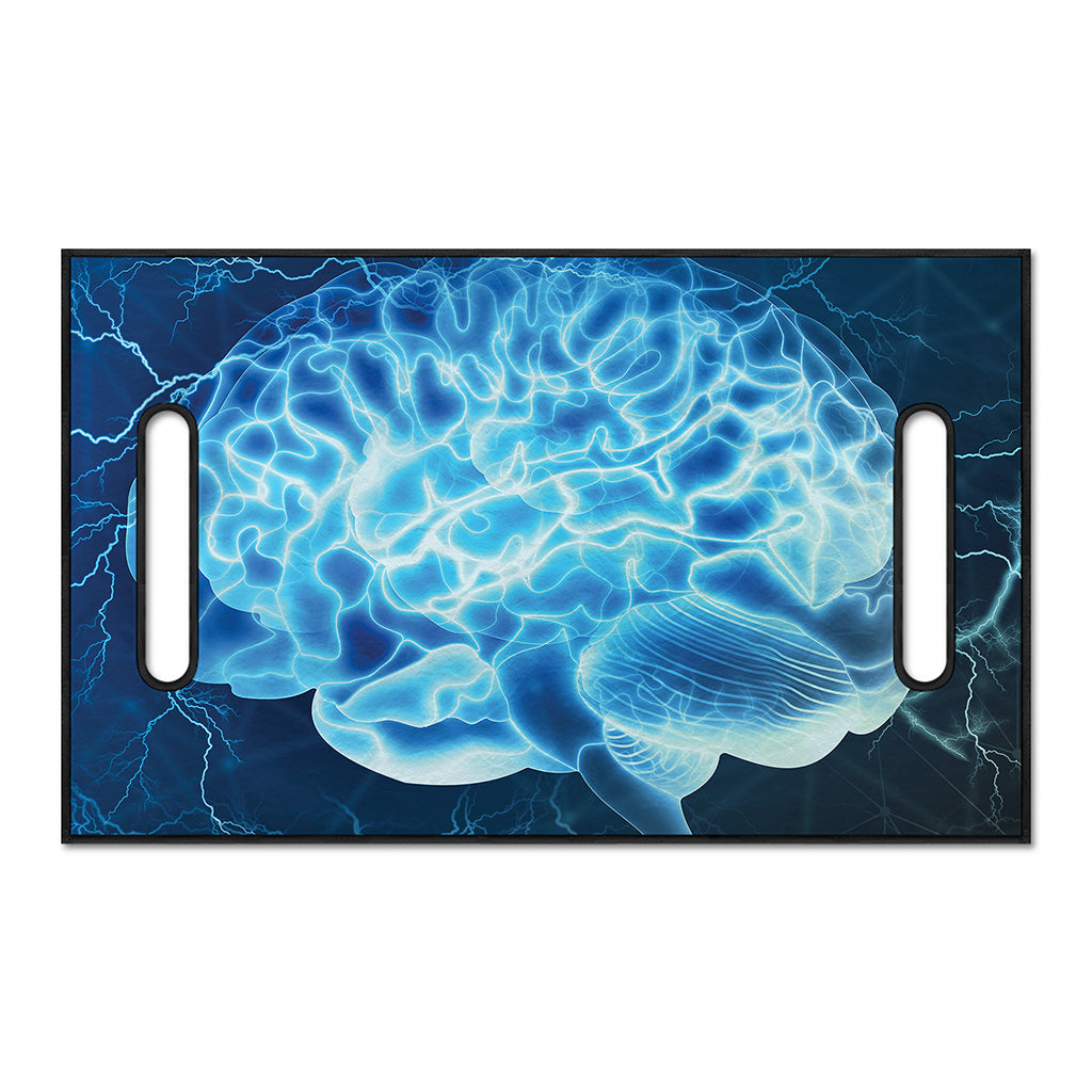 Blue Electrical Brain Activity Print Golf Cart Seat Cover
