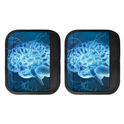 Blue Electrical Brain Activity Print Handle Covers