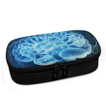 Blue Electrical Brain Activity Print Insulin Cooler Travel Case