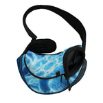 Blue Electrical Brain Activity Print Pet Sling Carrier