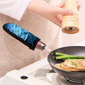 Blue Electrical Brain Activity Print Skillet Handle Cover