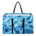 Blue Electrical Brain Activity Print Utility Tote Bag