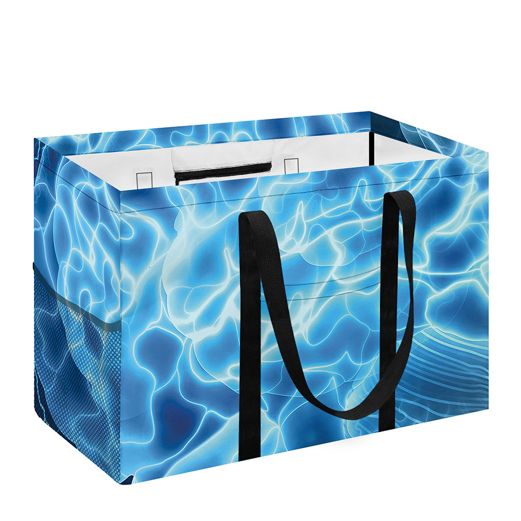 Blue Electrical Brain Activity Print Utility Tote Bag
