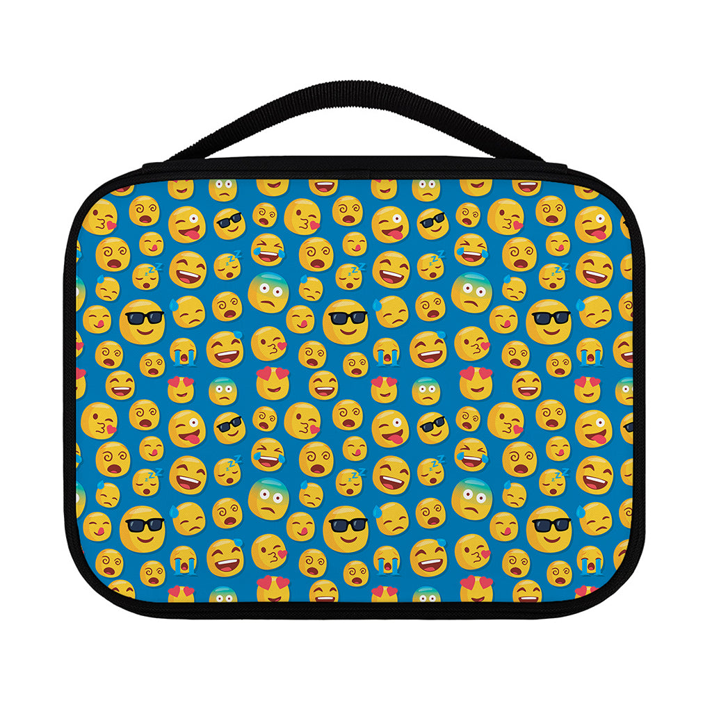 Blue Emoji Pattern Print Classic Bible Case