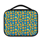 Blue Emoji Pattern Print Classic Bible Case