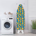 Blue Emoji Pattern Print Ironing Board Cover