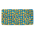 Blue Emoji Pattern Print Towel