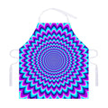 Blue Expansion Moving Optical Illusion Adjustable Apron