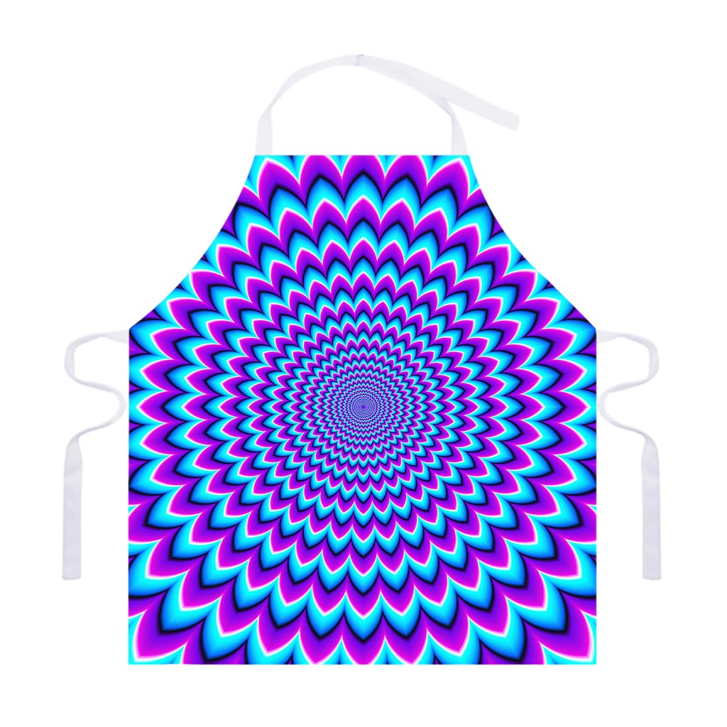 Blue Expansion Moving Optical Illusion Adjustable Apron