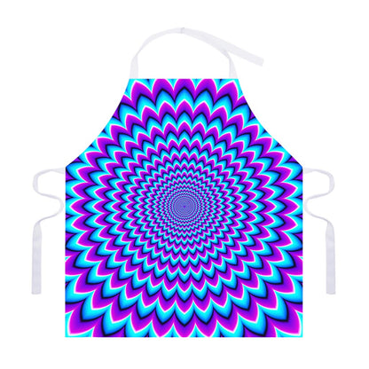 Blue Expansion Moving Optical Illusion Adjustable Apron