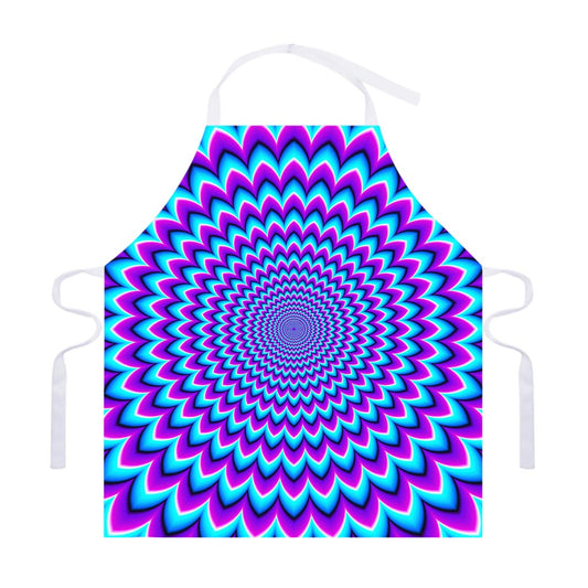 Blue Expansion Moving Optical Illusion Adjustable Apron