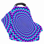 Blue Expansion Moving Optical Illusion Baby Seat Cover
