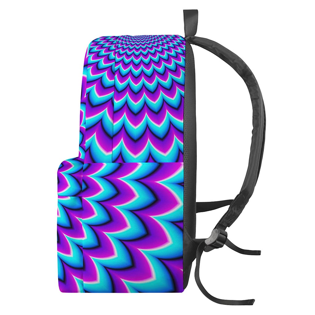 Blue Expansion Moving Optical Illusion Backpack