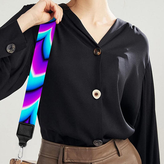 Blue Expansion Moving Optical Illusion Bag Strap