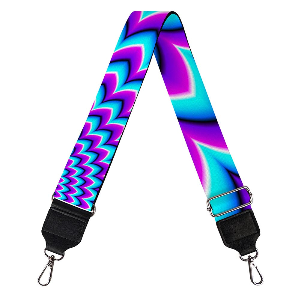 Blue Expansion Moving Optical Illusion Bag Strap